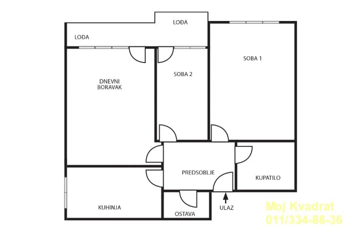 Sale, three bedroom apartment, 68m², Karaburma, Palilula Sve Podlokacije