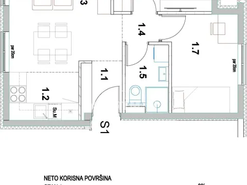 Prodaja, trosoban stan, 48m², Palilula Sve Podlokacije, Beograd - image 3