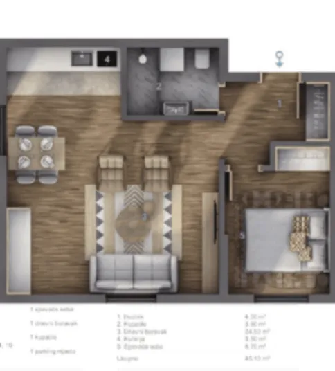 Sale, apartment, 45m², Kolašin, Crna Gora