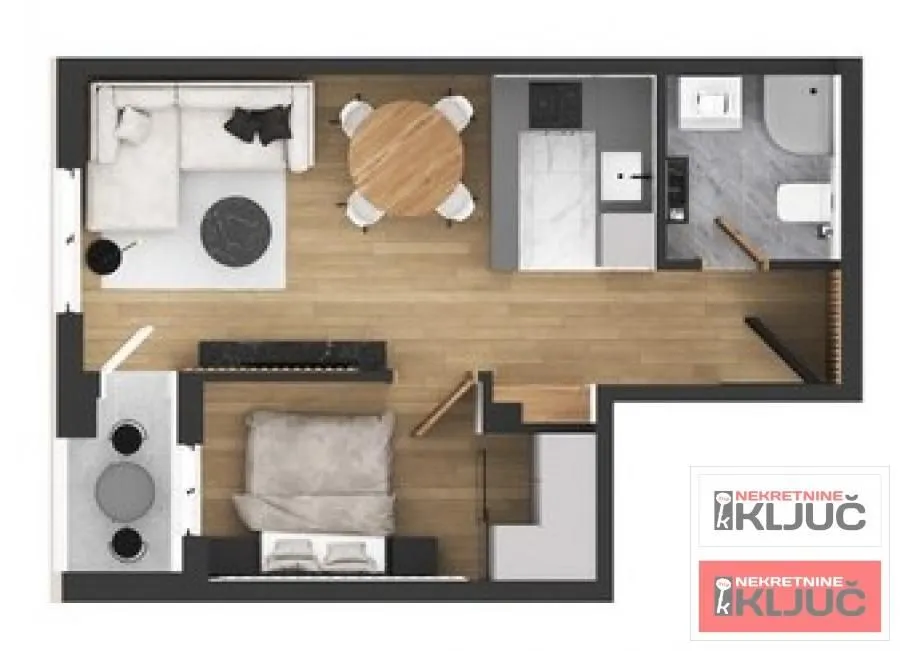 Prodaja, dvosoban stan, 40m², Adice, Novi Sad Sve Podlokacije