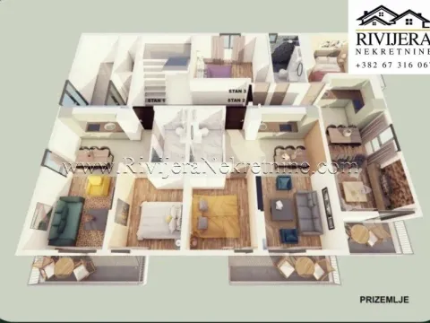 Prodaja, dvosoban stan, 61m², Orahovac, Kotor - image 4