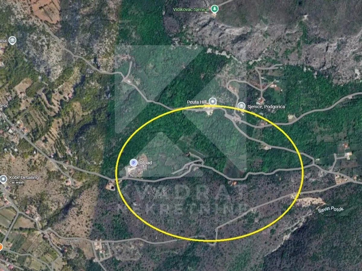 Prodaja, plac, 1040m², Doljani, Podgorica