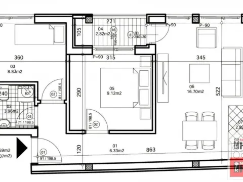 Sale, two bedroom apartment, 51m², Bulevar patrijarha Pavla, Novi Sad Sve Podlokacije