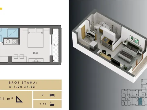 Prodaja, dvosoban stan, 67m², Budva, Crna Gora - image 35