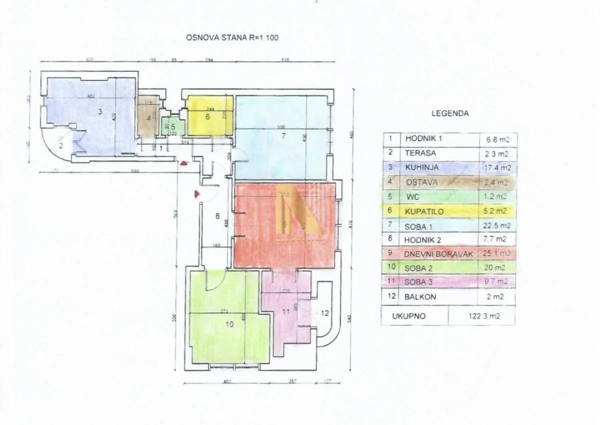 Rent, office space, 122m², Centar, Novi Sad