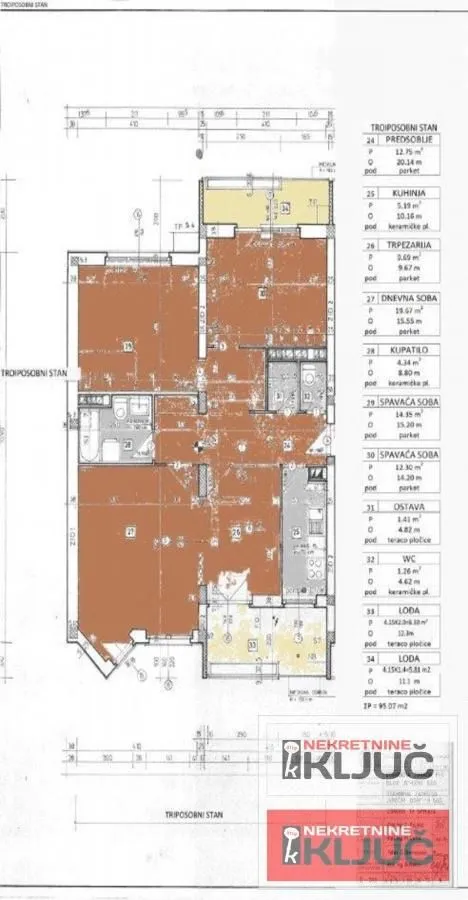 Sale, three bedroom apartment, 86m², Centar, Novi Sad