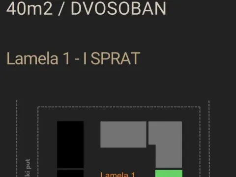 Sale, two bedroom apartment, 40m², Telep, Novi Sad Sve Podlokacije