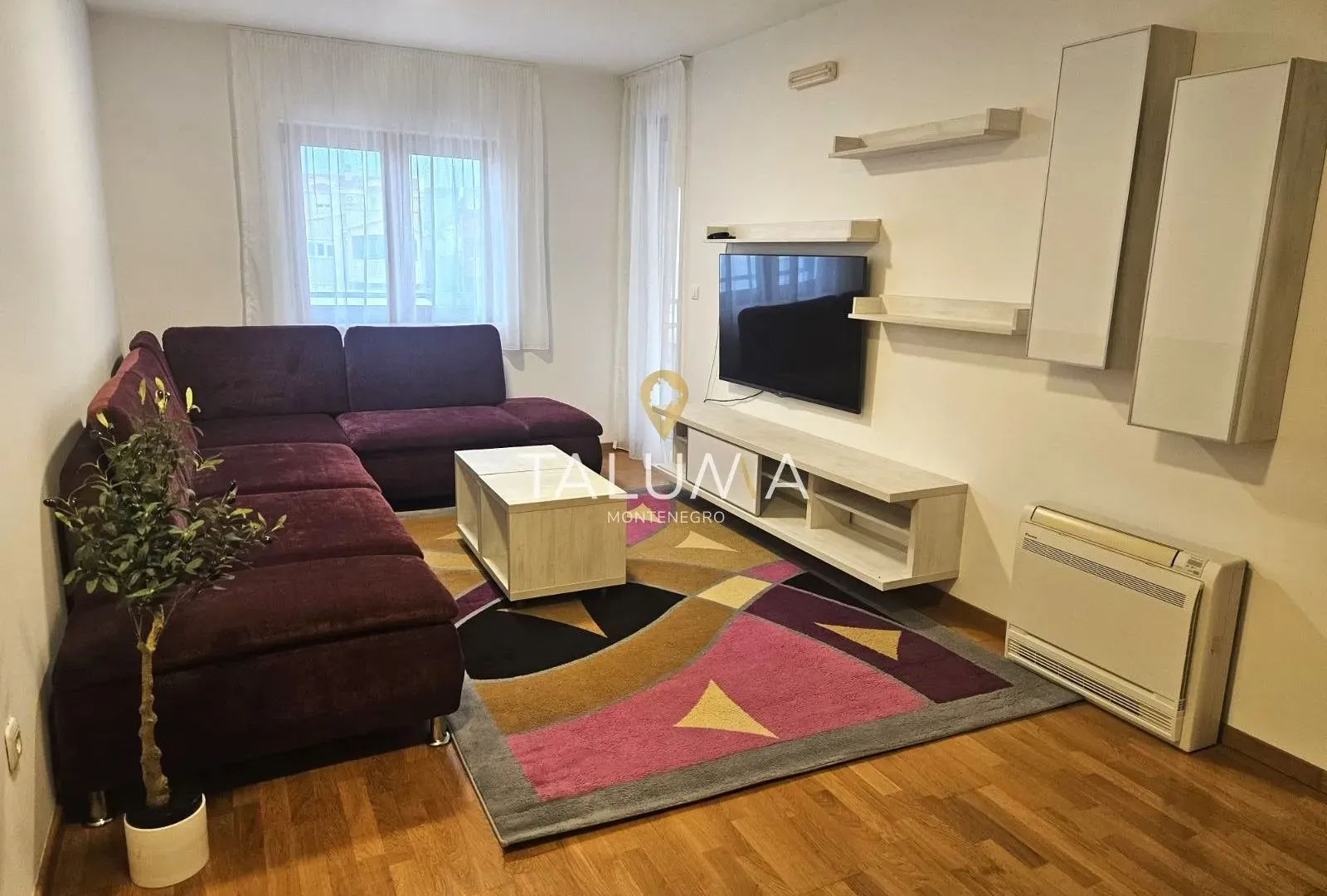 Rent, one bedroom apartment, 43m², Tološi, Podgorica