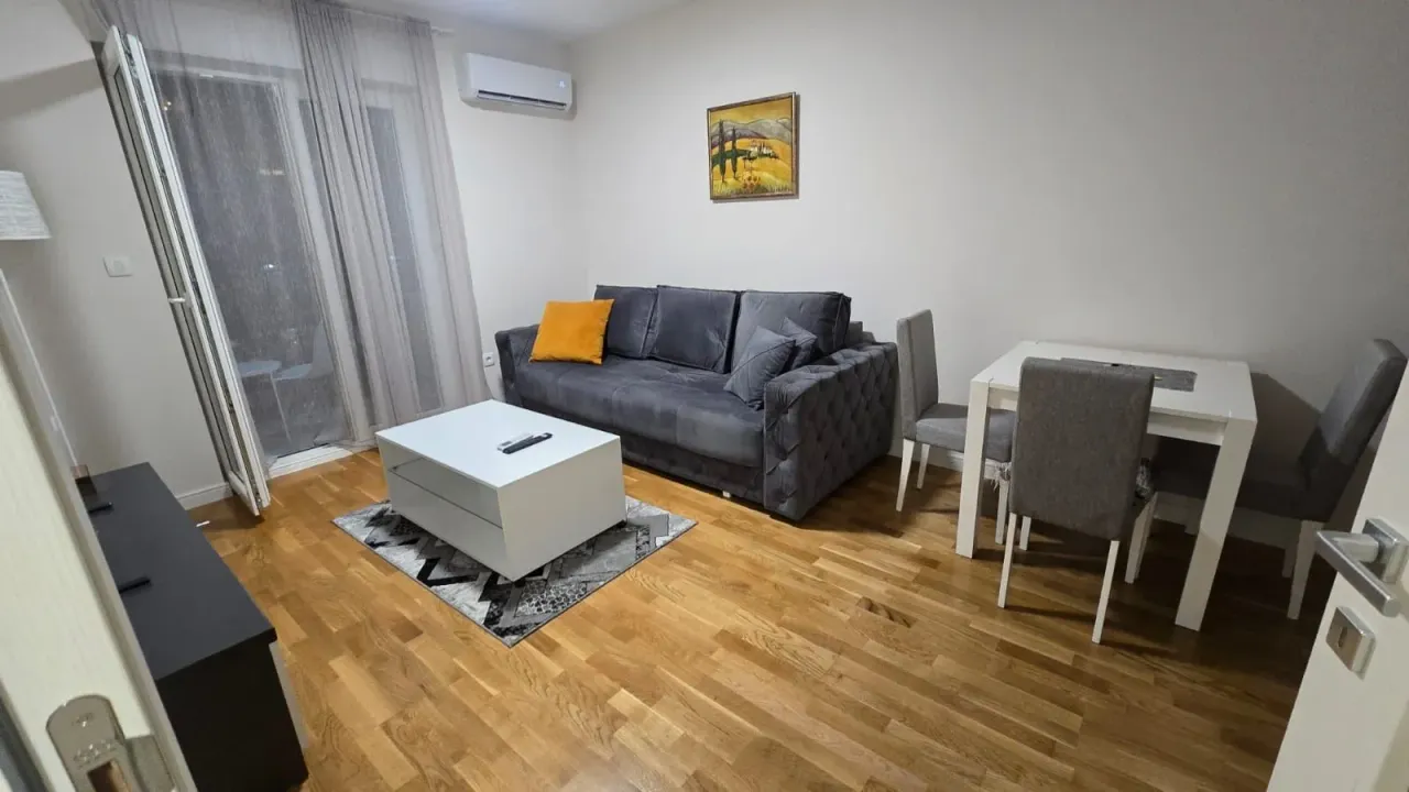 Rent, one bedroom apartment, 44m², Pobrežje, Podgorica