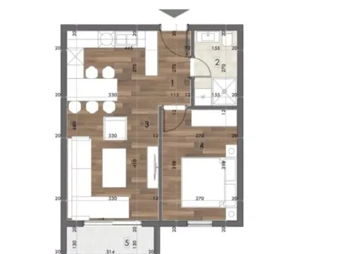 Sale, one bedroom apartment, 44m², Donja Gorica, Podgorica - image 6