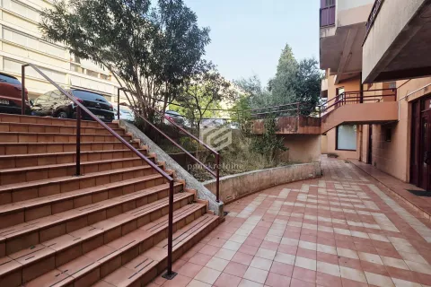 Exterior building entrance with stairs and a tiled courtyard. - image 6