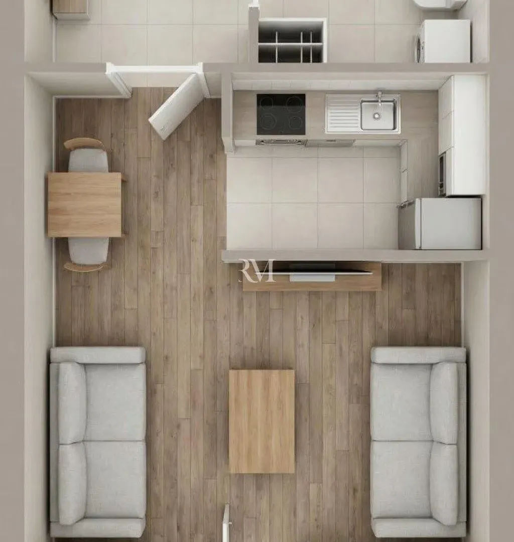 Prodaja, garsonjera, 32m², Kavač, Kotor