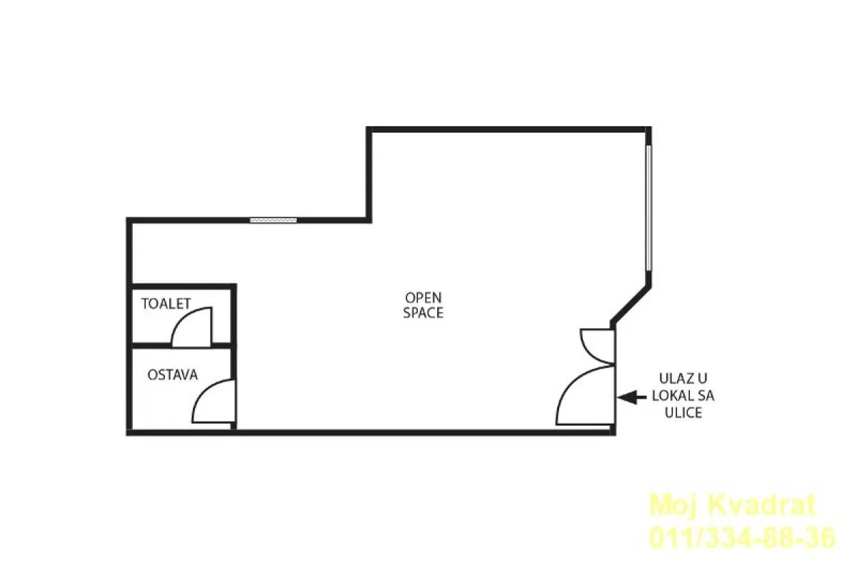 Sale, office space, 34m², Vukov Spomenik, Zvezdara Sve Podlokacije