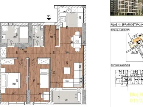 Prodaja, trosoban stan, 67m², Novi Beograd Blok 60, Novi Beograd Sve Podlokacije - image 5