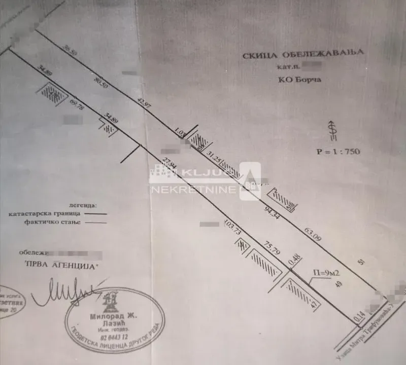Prodaja, plac, Borča 1, Borča Sve Podlokacije