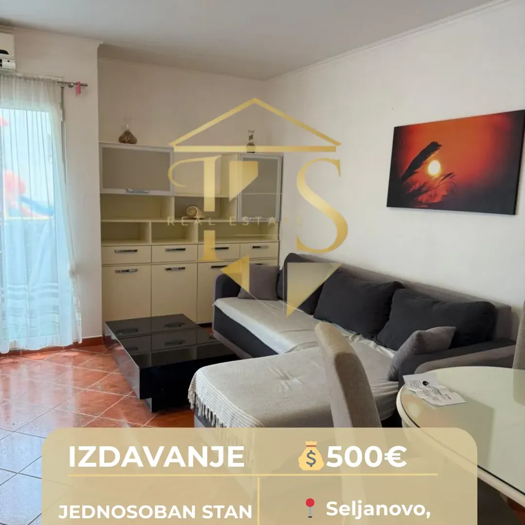 Rent, one bedroom apartment, 50m², Seljanovo, Tivat
