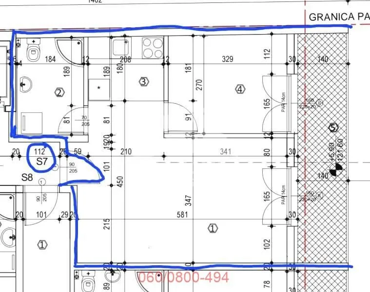 Sale, two bedroom apartment, 49m², Hadzipopovac, Palilula Sve Podlokacije