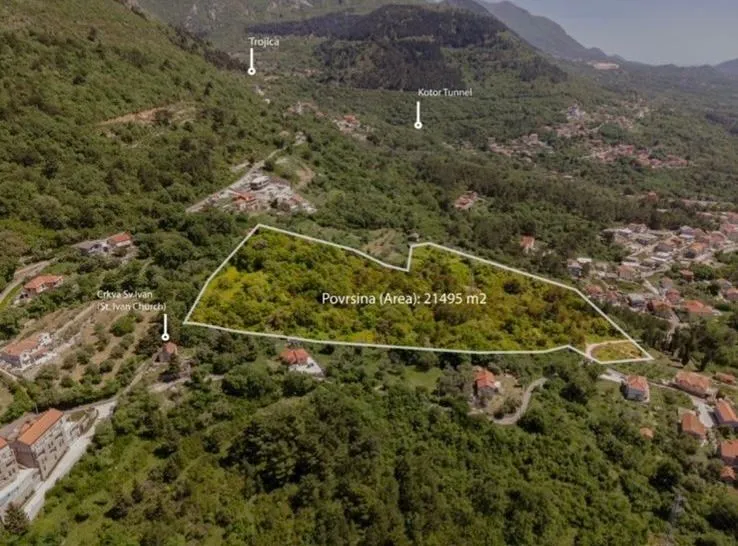 Prodaja, plac, 21495m², Kavač, Kotor