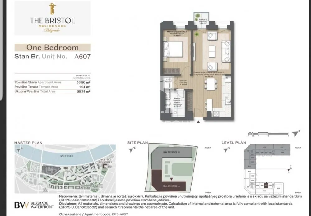 Prodaja, jednosoban stan, 59m², Savski Venac, Beograd