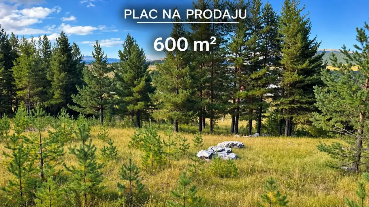 Prodaja, plac, 600m², Borje, Žabljak