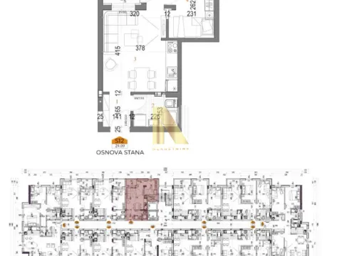 Sale, studio apartment, 29m², Telep, Novi Sad Sve Podlokacije - image 4