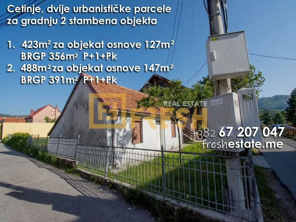 Prodaja, plac, Cetinje, Crna Gora