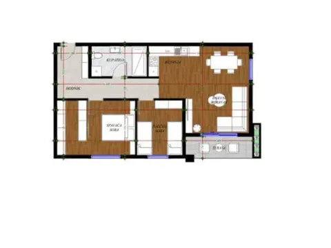 Prodaja, dvosoban stan, 68m², Gorica C, Podgorica - image 2