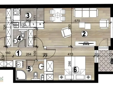 Izdavanje, dvosoban stan, 61m², Vukov Spomenik, Zvezdara Sve Podlokacije - image 23