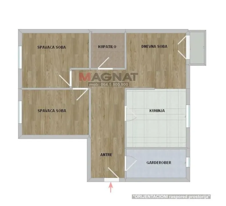 Prodaja, trosoban stan, 66m², Surčin, Beograd