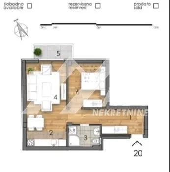 Prodaja, dvosoban stan, 48m², Detelinara, Novi Sad Sve Podlokacije