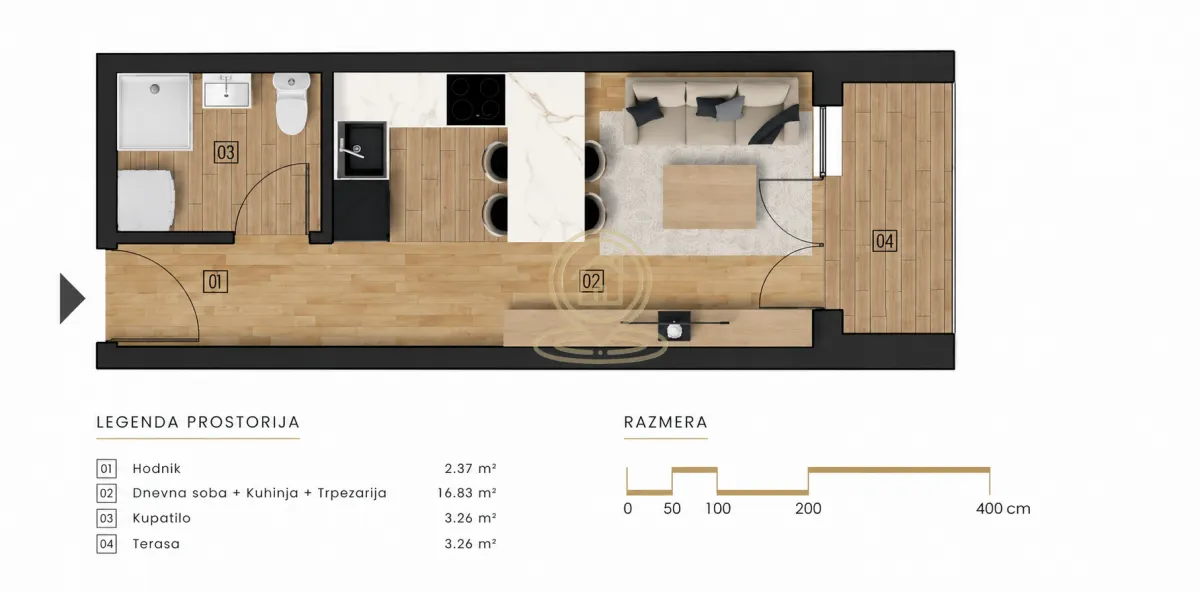 Prodaja, jednosoban stan, 22m², Vrnjačka Banja, Srbija
