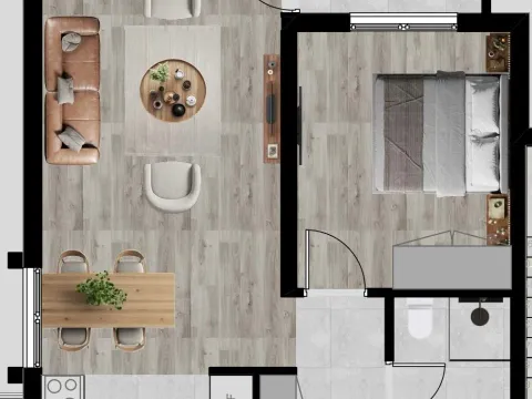 Prodaja, jednosoban stan, 47m², Bjeliši, Bar - image 8