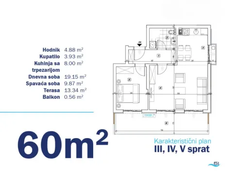 Prodaja, stan, 60m², Bečići, Budva - image 7