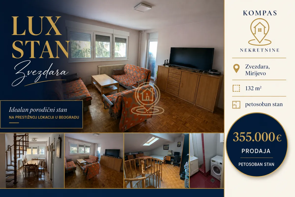 Sale, apartment, 132m², Mirijevo Sve Podlokacije, Beograd