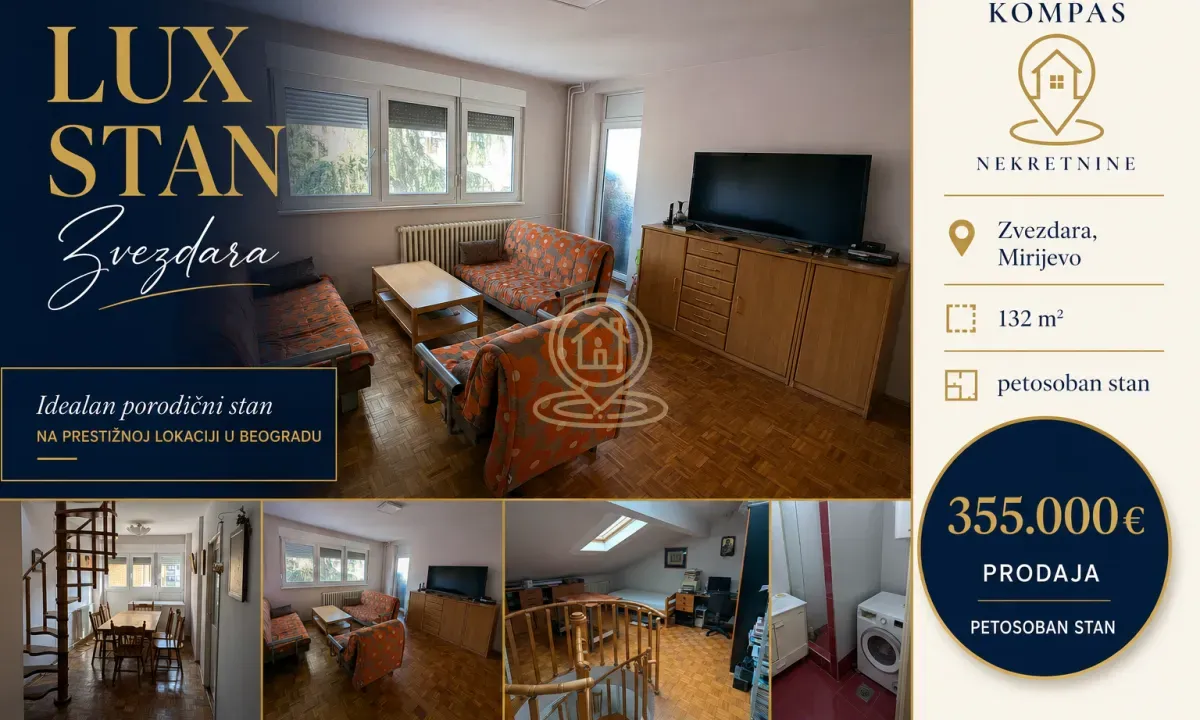 Prodaja, stan, 132m², Mirijevo Sve Podlokacije, Beograd