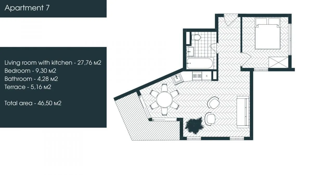 Prodaja, jednosoban stan, 46m², Donja Lastva, Tivat