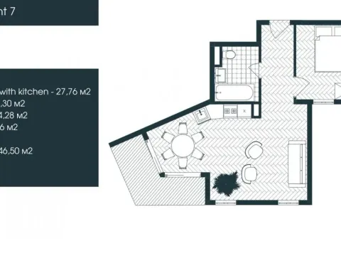Prodaja, jednosoban stan, 46m², Donja Lastva, Tivat - image 10