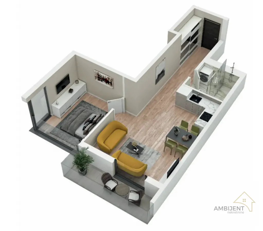 Prodaja, dvosoban stan, 51m², Centar Sve Podlokacije, Beograd