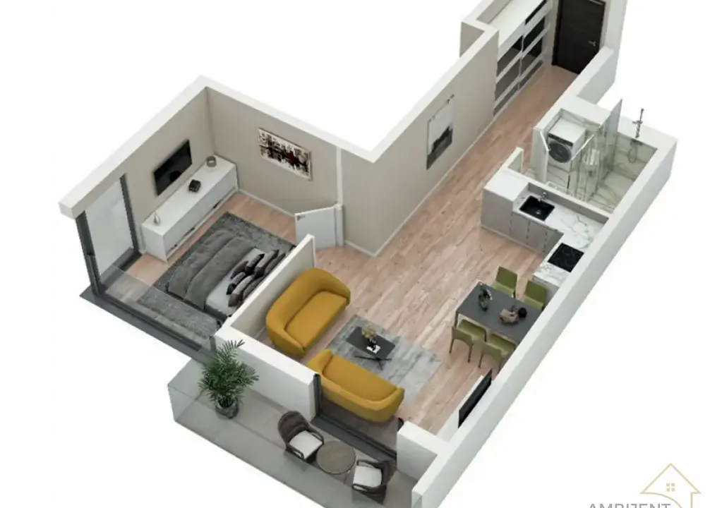 Prodaja, dvosoban stan, 51m², Centar Sve Podlokacije, Beograd