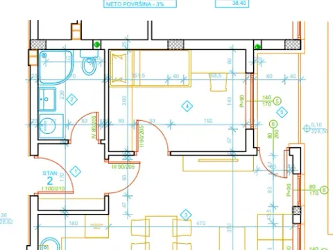Prodaja, jednosoban stan, 39m², Apelovac, Niš - image 2