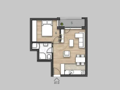 Sale, two bedroom apartment, 41m², Rotkvarija, Novi Sad Sve Podlokacije - image 4