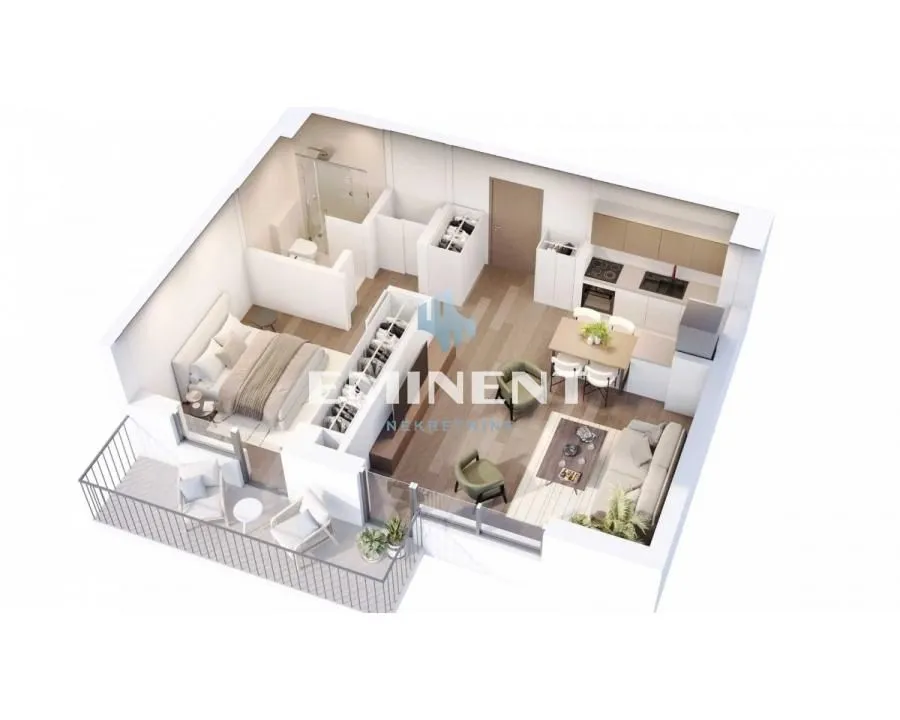Prodaja, dvosoban stan, 54m², Zvezdara Sve Podlokacije, Beograd