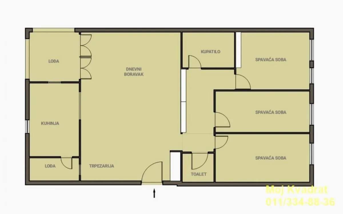 Sale, four bedroom apartment, 83m², Cerak Vinogradi, Beograd
