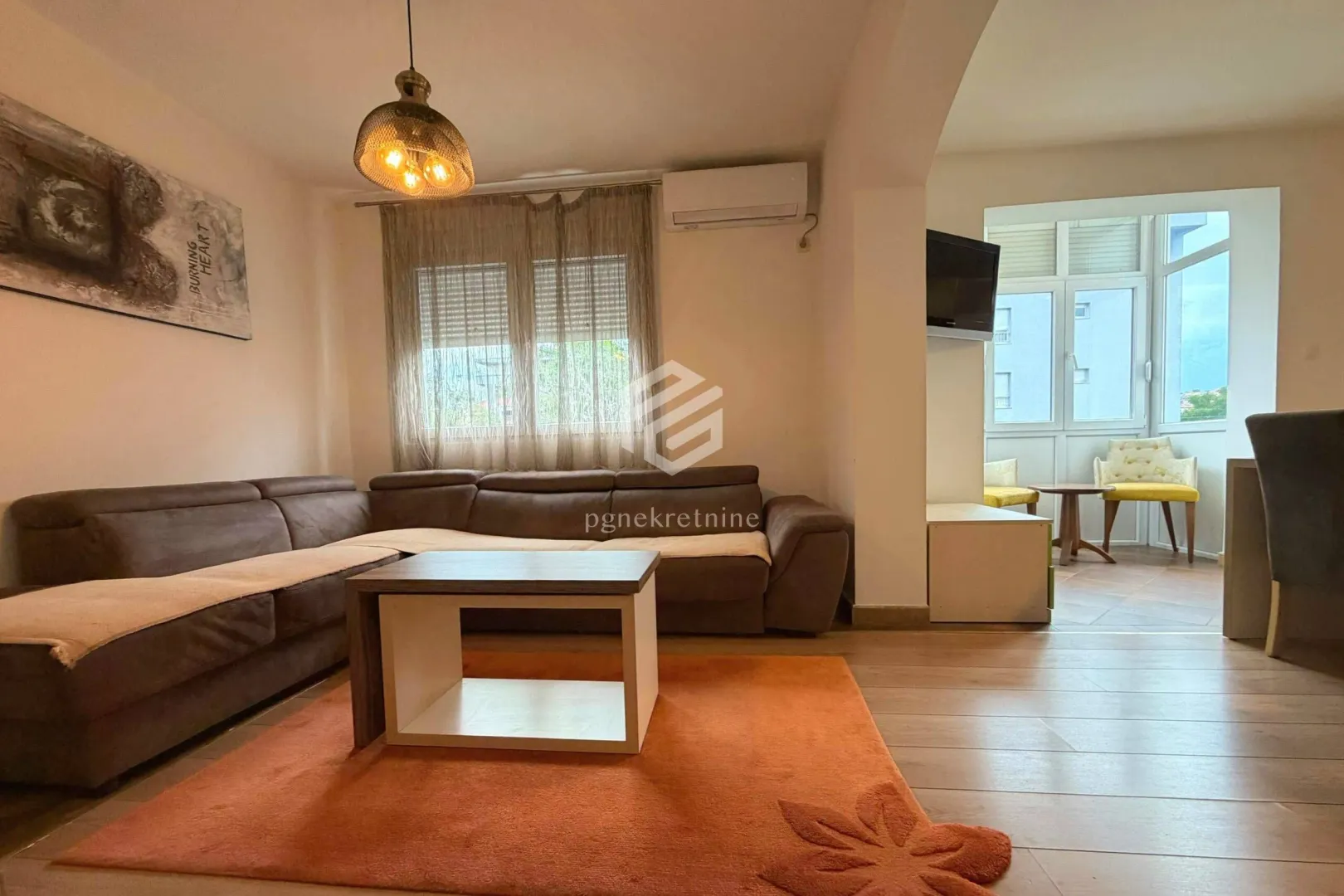 Rent, one bedroom apartment, 54m², Preko Morače, Podgorica