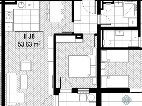 Prodaja, jednosoban stan, 54m², Zabjelo, Podgorica - image 3