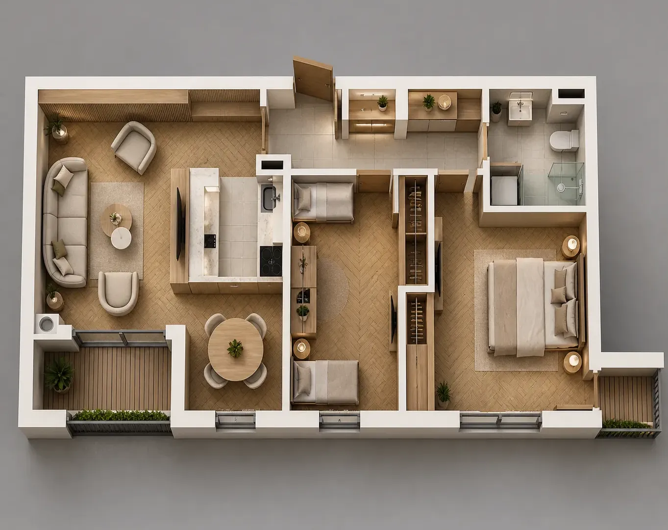 Prodaja, dvosoban stan, 62m², Integralovo, Nikšić