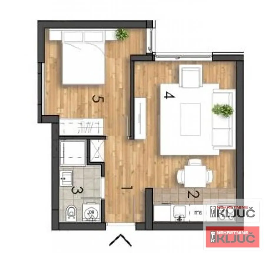 Sale, two bedroom apartment, 37m², Telep, Novi Sad Sve Podlokacije