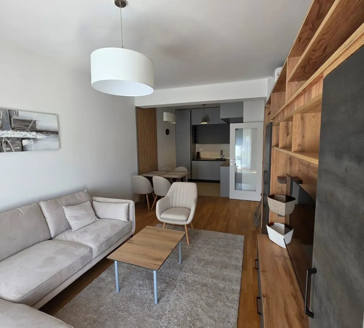 Rent, one bedroom apartment, 47m², Zabjelo, Podgorica