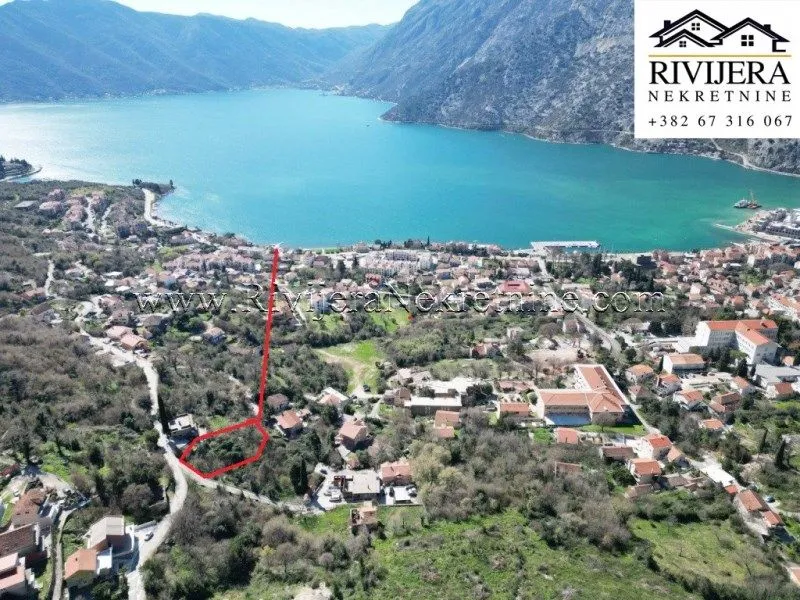 Prodaja, plac, 1241m², Risan, Kotor