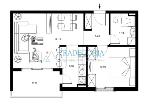 Prodaja, jednosoban stan, 51m², Bečići, Budva - image 16